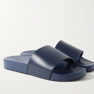 Onia Men's Deep Blue Slide Sandals